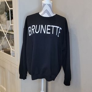 Brunette Black Sweatshirt